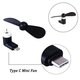 Вентилятор Mini, чорний, мобільний, USB тип-C Прев'ю 4