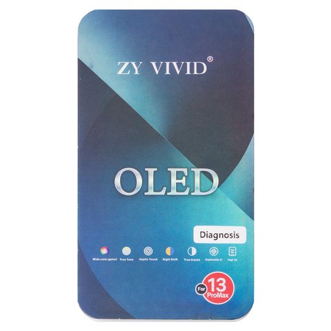 Дисплей для iPhone 13 Pro Max, черный, с рамкой, High Copy, без ошибки, (OLED), ZY-OLED OEM soft, 120Hz, diagnosable Превью 1