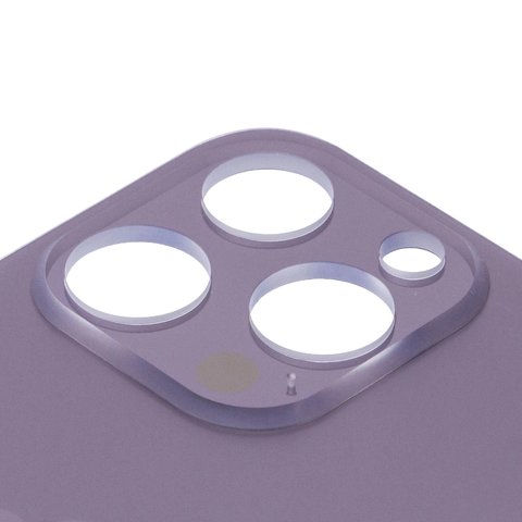 Panel trasero de carcasa puede usarse con iPhone 14 Pro, morada, es necesario desmontar la cámara, small hole Vista previa  1