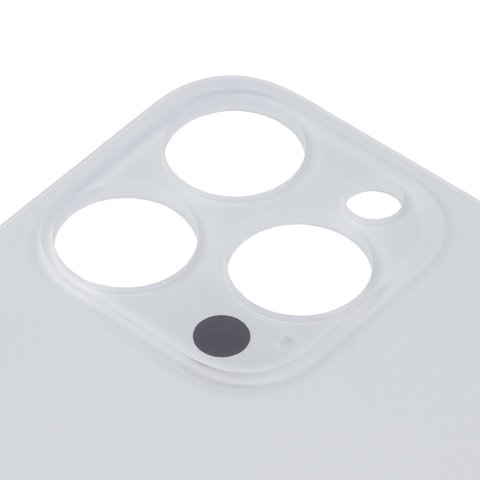 Housing Back Cover compatible with iPhone 14 Pro, (white, no need to remove the camera glass, Original (PRC), big hole) Preview 1