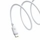 USB Cable Baseus Silky, (2xUSB type-C, 200 cm, 100 W, white, silicone) #P10377704213-01 Preview 1