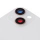 Housing Back Cover compatible with iPhone 13, (white, with camera lens, small hole) Preview 1