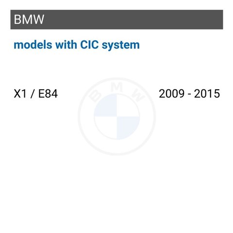 CarPlay / Android Auto 10.25″ monitor for BMW X1 / E84 2009 - 2015 MY with CIC system Preview 1