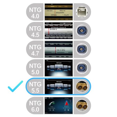CarPlay for Mercedes-Benz E-Class 2016 2017 2018 2019 C-Class 2019 2020 with NTG5.5 (with a small screen) Preview 5