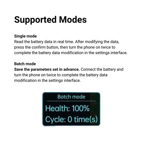 JC ID Q1 Battery Health Quick Repair para iPhone series 11 / 12 / 13 / 14 / 15 Vista previa  5