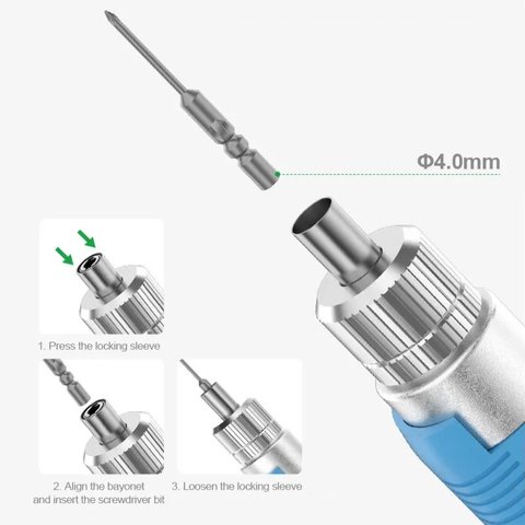 Destornillador eléctrico inalámbrico RELIFE E2, con control de rotación, Li-ion 1000mAh, 350/600/850 RPM Vista previa  4