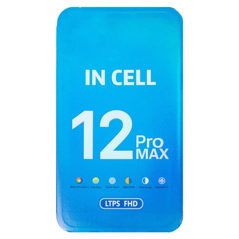 Pantalla LCD puede usarse con Apple iPhone 12 Pro Max, negro, con marco, AAA, (TFT), ZY, LTPS HD+ Vista previa  1