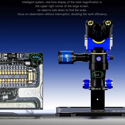 Microscopio Mechanic SE7045-TGSD ROBOT SMART EYE, trinocular, 7X-45X Vista previa  13