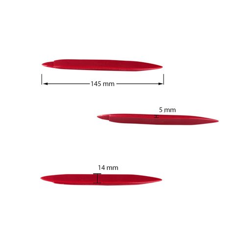 Інструмент для знімання обшивки з гострими кінцями (поліуретан, 145×14 мм) Прев'ю 1