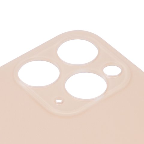 Задняя панель корпуса для iPhone 11 Pro, золотистая, не нужно снимать стекло камеры, Original (PRC), big hole, matte gold Превью 1