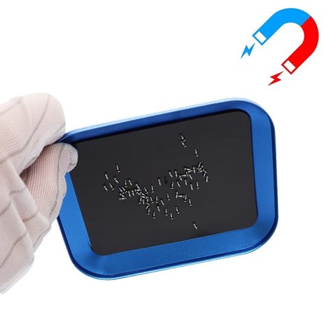 Магнітний тримач Aida A-01 для мобільних телефонів Apple; планшетів Apple, для гвинтів, металевий лоток з магнітним матом Прев'ю 1