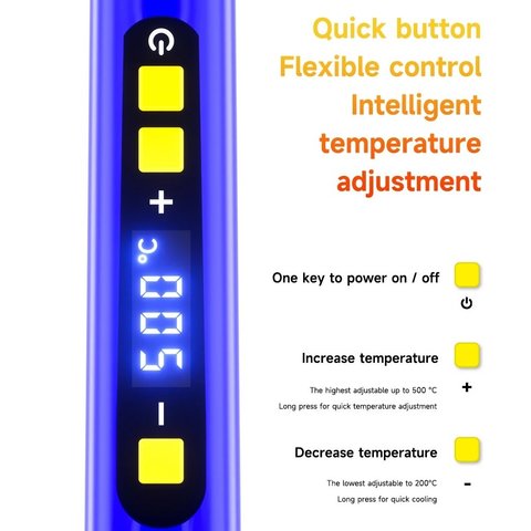 Паяльник Mechanic HK-990, LCD, 90 Вт, 220 В Прев'ю 4