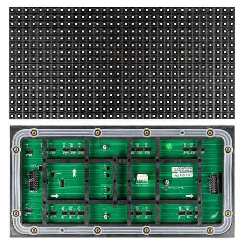 LED-модуль для рекламних екранів Hoozoe RGB-SMD3535 (p10, 320 × 160 мм, 32 × 16 точок, ІР65, 5600 нт) Прев'ю 3